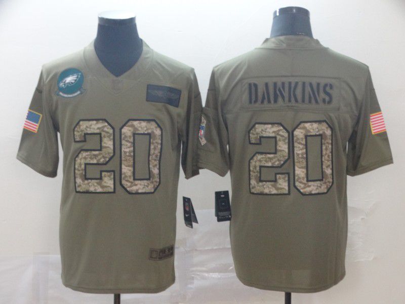 Men Philadelphia Eagles #20 Dawkins Nike 2019 Olive Camo Salute to Service Limited NFL Jerseys->philadelphia eagles->NFL Jersey